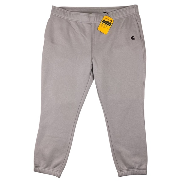 Carhartt Women’s Relaxed Fit Fleece Jogger Sweatpants Mink 105510-V61 Size XXL - Picture 2 of 10